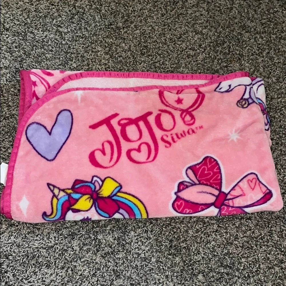 JoJo Siwa Pink Unicorn Blanket